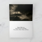 Halloween Gnomen Full Moon Family Holiday Kaart (Binnen)