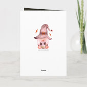 Halloween Gnomen Full Moon Family Note-kaarten Notitiekaartje (Achterkant)