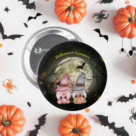 Halloween Gnomen Full Moon Family Pin-back Ronde Button 5,7 Cm