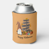 Halloween Gnomen, Herfst, pompoenen, Halloween Par Blikjeskoeler (Blikje Achterkant)