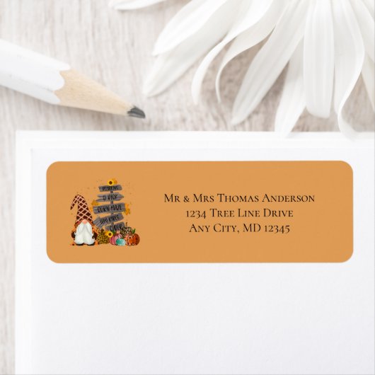 Halloween Gnomen, Herfst, pompoenen, Halloween Par Etiket (Insitu)