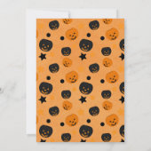 Halloween Gnomen, Herfst, pompoenen, Halloween Par Kaart (Achterkant)
