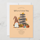 Halloween Gnomen, Herfst, pompoenen, Halloween Par Kaart (Voorkant)