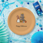 Halloween Gnomen, Herfst, pompoenen, Halloween Par Papieren Bordje (Feest)