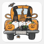 Halloween Gnomen in Truck Sticker (Voorkant)