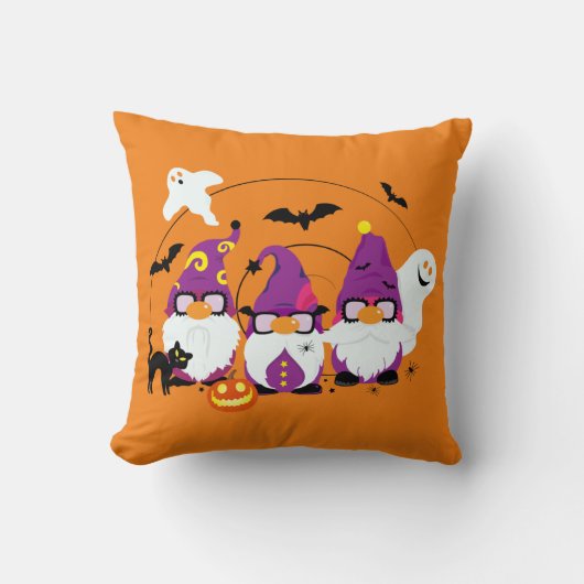 Halloween Gnomen Schattigee Cartoon Kussen (Voorkant)