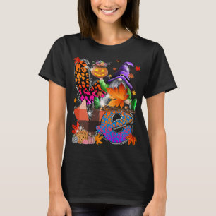 Halloween Gnomes Cute Autumn Pumpkin Herfst Funny T-shirt