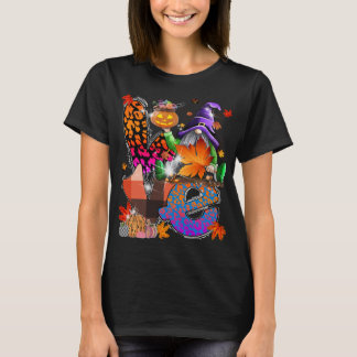 Halloween Gnomes Cute Autumn Pumpkin Herfst Funny  T-shirt