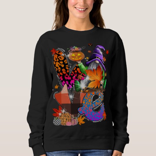 Halloween Gnomes Cute Autumn Pumpkin Herfst Funny  Trui (Voorkant)