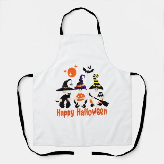Halloween Gnomes Cute Autumn Pumpkin Herfst Schort (Voorkant)