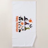 Halloween Gnomes Cute Autumn Pumpkin Herfst Strandlaken (Voorkant)