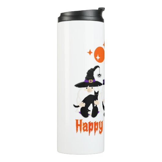 Halloween Gnomes Cute Autumn Pumpkin Herfst Thermosbeker (Gedraaid links)