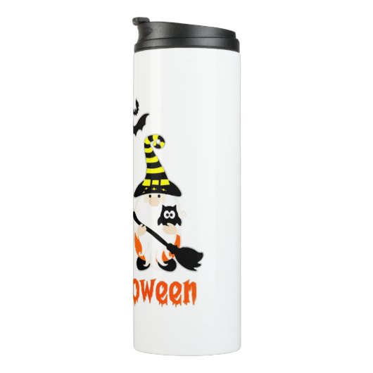 Halloween Gnomes Cute Autumn Pumpkin Herfst Thermosbeker (Geroteerd rechts)