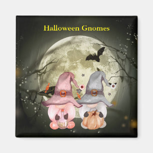 Halloween Gnomes Full Moon Familie Magneet