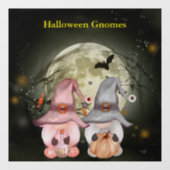 Halloween Gnomes Full Moon Familie Raamsticker (Vel)