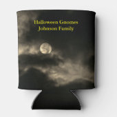 Halloween Gnomes Full Moon Familienaam Blikjeskoeler (Achterkant)