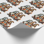 Halloween Gnomes Gift Wrap Cadeaupapier (Hoek)