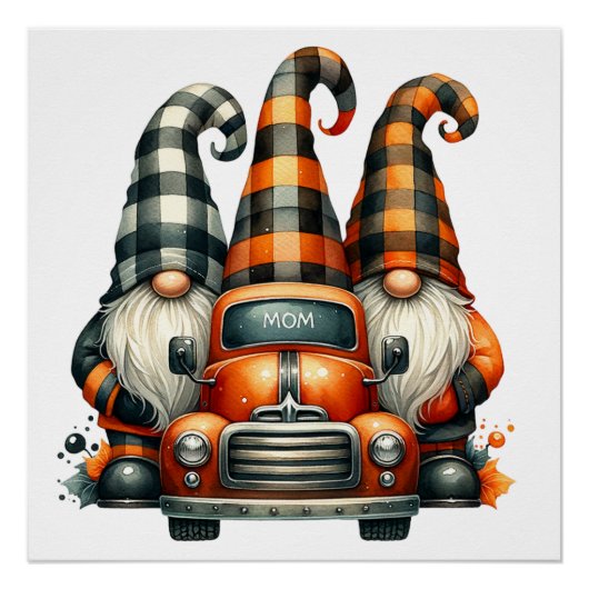 Halloween Gnomes Poster (Voorkant)