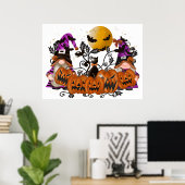 Halloween Gnomes Poster (Thuiskantoor)