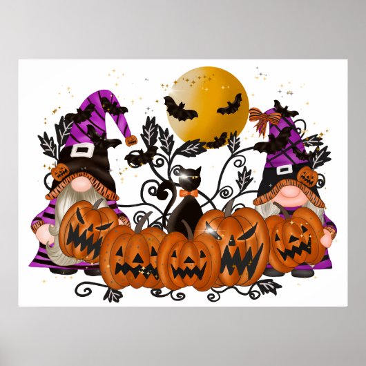 Halloween Gnomes Poster (Voorkant)