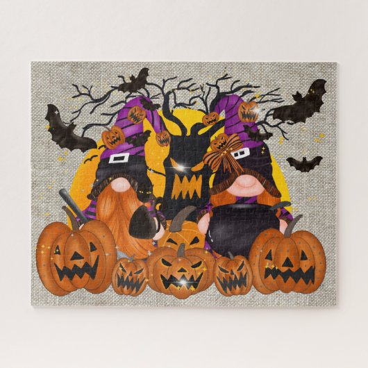 Halloween Gnomes Puzzle Legpuzzel (Horizontaal)