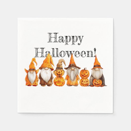 Halloween Gnomes Servet (Voorkant)