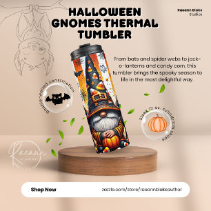 Halloween Gnomes Thermal Tumbler Thermosbeker