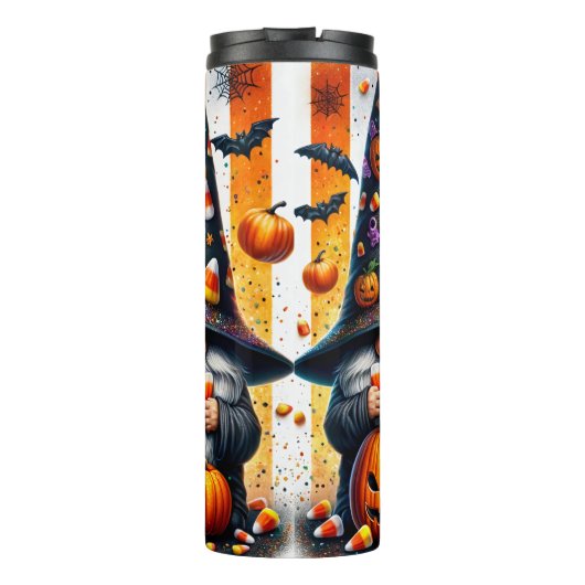 Halloween Gnomes Thermal Tumbler Thermosbeker (Achterkant)