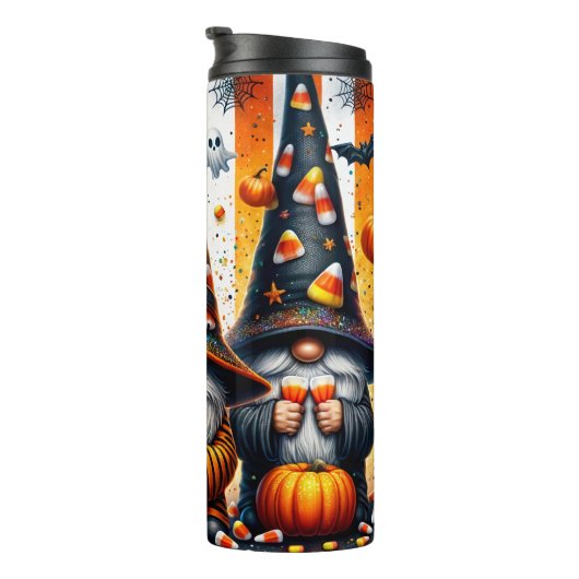 Halloween Gnomes Thermal Tumbler Thermosbeker (Geroteerd rechts)