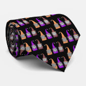 Halloween Gnomes Tie Stropdas (Opgerold)