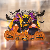 Halloween Gnomes Window Cling Raamsticker (Vel 2)