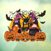 Halloween Gnomes Window Cling Raamsticker (Vel 3)