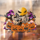 Halloween Gnomes Window Cling Raamsticker (Vel 2)