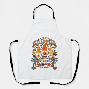 Halloween Gnomies Pompoen Spinnenweb Vleermuizen_1 Schort