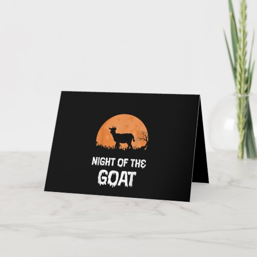 Halloween Goat Costume Gift Kaart (Voorkant)
