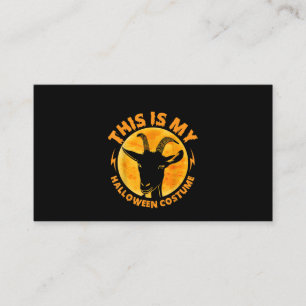 Halloween Goat Costumes Funny Goat Farmer Visitekaartje