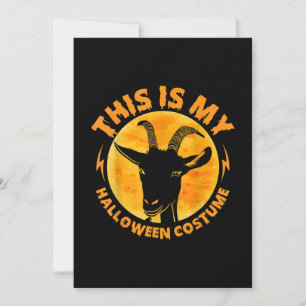 Halloween Goat Costumes Funny Goat Farming Farmer Feestdagenkaart