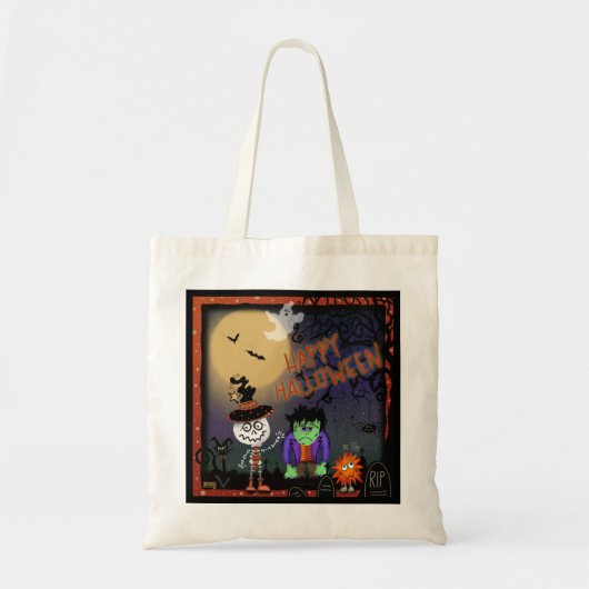Halloween Goblins Inspirivity Grote Canvas tas (Voorkant)