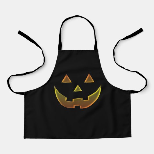 Halloween gold black Jack o lantern costuum kinder Schort (Voorkant)