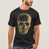 Halloween Gold Skull | T-shirt | MANNEN (Voorkant)