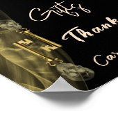 Halloween Gold Skulls, Glitter Kaarten Gifts Poster (Hoek)