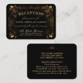 Halloween Golden Reception Kaarten 3.5 x 2.5 (Voorkant / Achterkant)