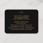 Halloween Golden Reception Kaarten 3.5 x 2.5 (Achterkant)