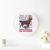 Halloween Golden Retriever_1 Grote Klok (Huis)