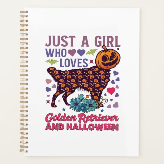 Halloween Golden Retriever_1 Planner (Voorkant)