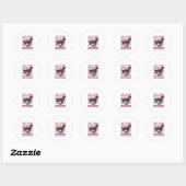 Halloween Golden Retriever_1 Ronde Sticker (Vel)