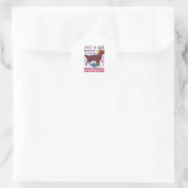 Halloween Golden Retriever_1 Ronde Sticker (Tas)