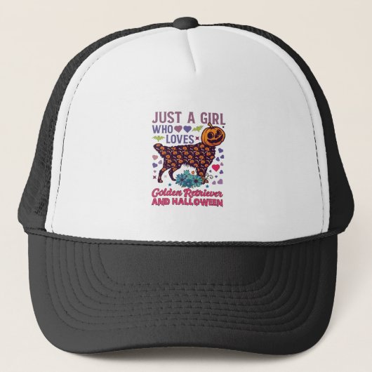 Halloween Golden Retriever_1 Trucker Pet (Voorkant)
