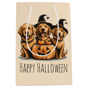 Halloween Golden Retriever Honden Jack O Lantern Medium Cadeauzakje