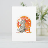 Halloween Golden Retriever Lover Dog Funny Gift RSVP Kaartje (Staand voorkant)